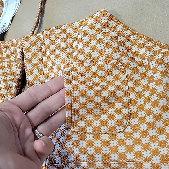 Forever 21 Size M Top Size L Bottoms Bikini Set, Knit Plaid, Gently Used - Picture 7 of 13